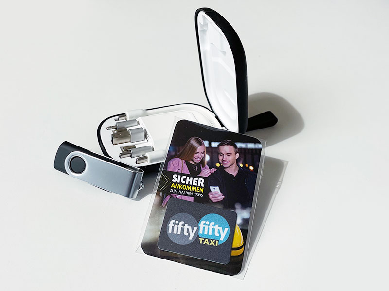 FiftyFifty-Taxi Werbegeschenke